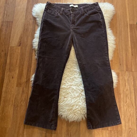 Levi’s Women’s 526 Slender Bootcut Brown Corduroy Button Flap Pockets EUC Sz 14 - Picture 7 of 12